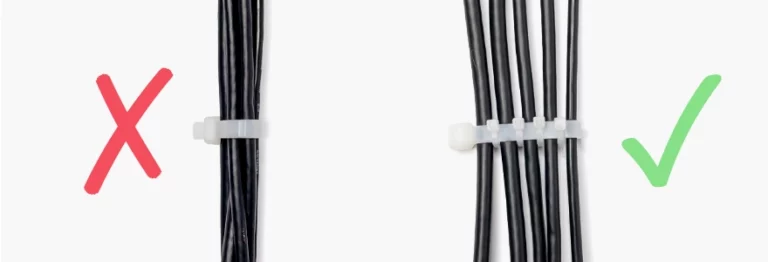 Ordentliches Kabelmanagement mit Kabelbindern